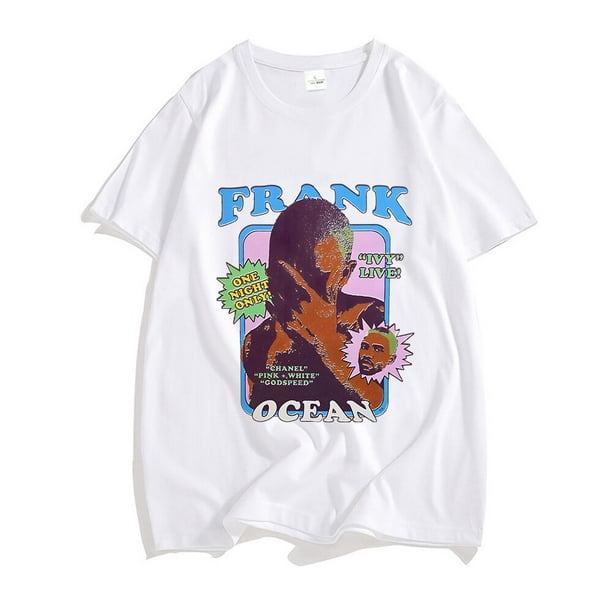 Frank-Camiseta de algodón puro de gran tamaño para hombre
