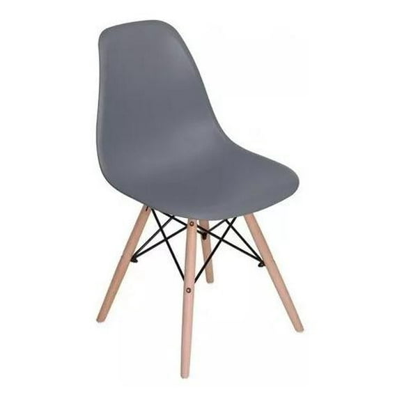 silla tipo eames habita the shop resistente y cómoda ergonómica y minimalista color gris the shop eames