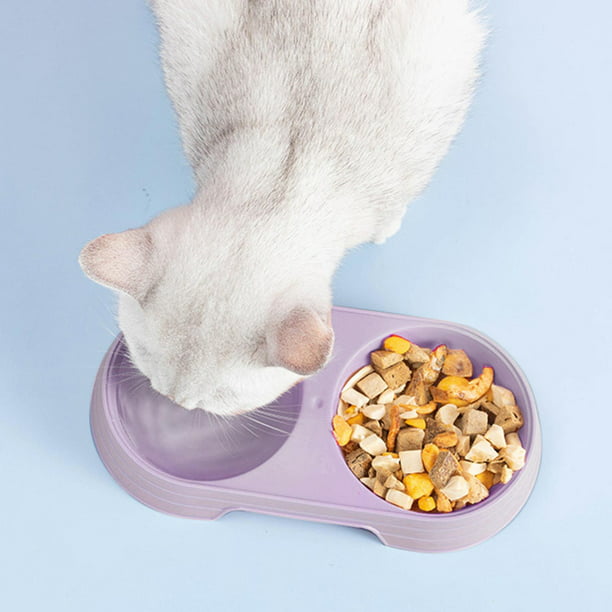 dobles portátiles para comedero para mascotas, platos de alimentación, recipiente alimen Sunnimix Comedero para gatos Walmart en línea