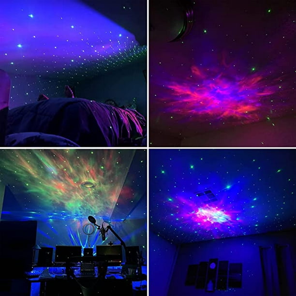 1 proyector Galaxy, proyector de estrellas Galaxy Light, luz nocturna para  decoración de sala de juegos en el techo del dormitorio de los niños, Mini  luz bonita con mando a distancia JAMW