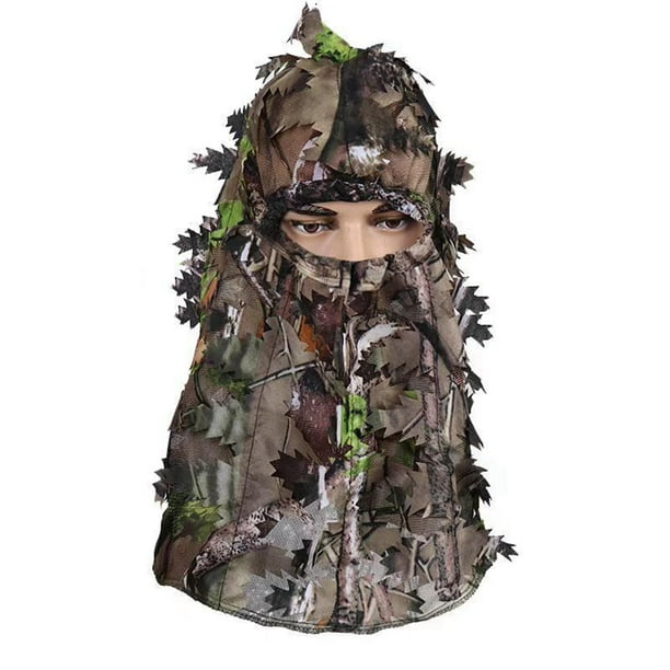 Sombrero de hojas de camuflaje, gorro de camuflaje ligero para bosques,  actividades libre, fotografí DYNWAVEMX Sombrero de camuflaje