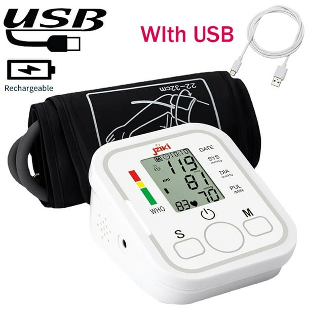 Monitor de presión arterial de muñeca digital médico Medidor de pulso de frecuencia  cardíaca Medir esfigmomanómetro