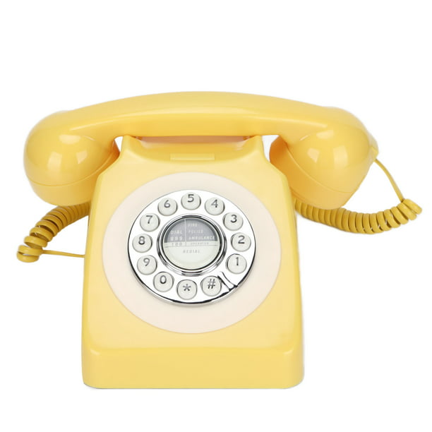 Teléfono Retro Vintage, Teléfonos Giratorios para Teléfonos Fijos, Teléfonos  Antiguos, Teléfonos Domésticos, Teléfono de Escritorio con Cable para  Oficina, Cafetería, Bar, Decoración de Dormitorio : : Electrónica