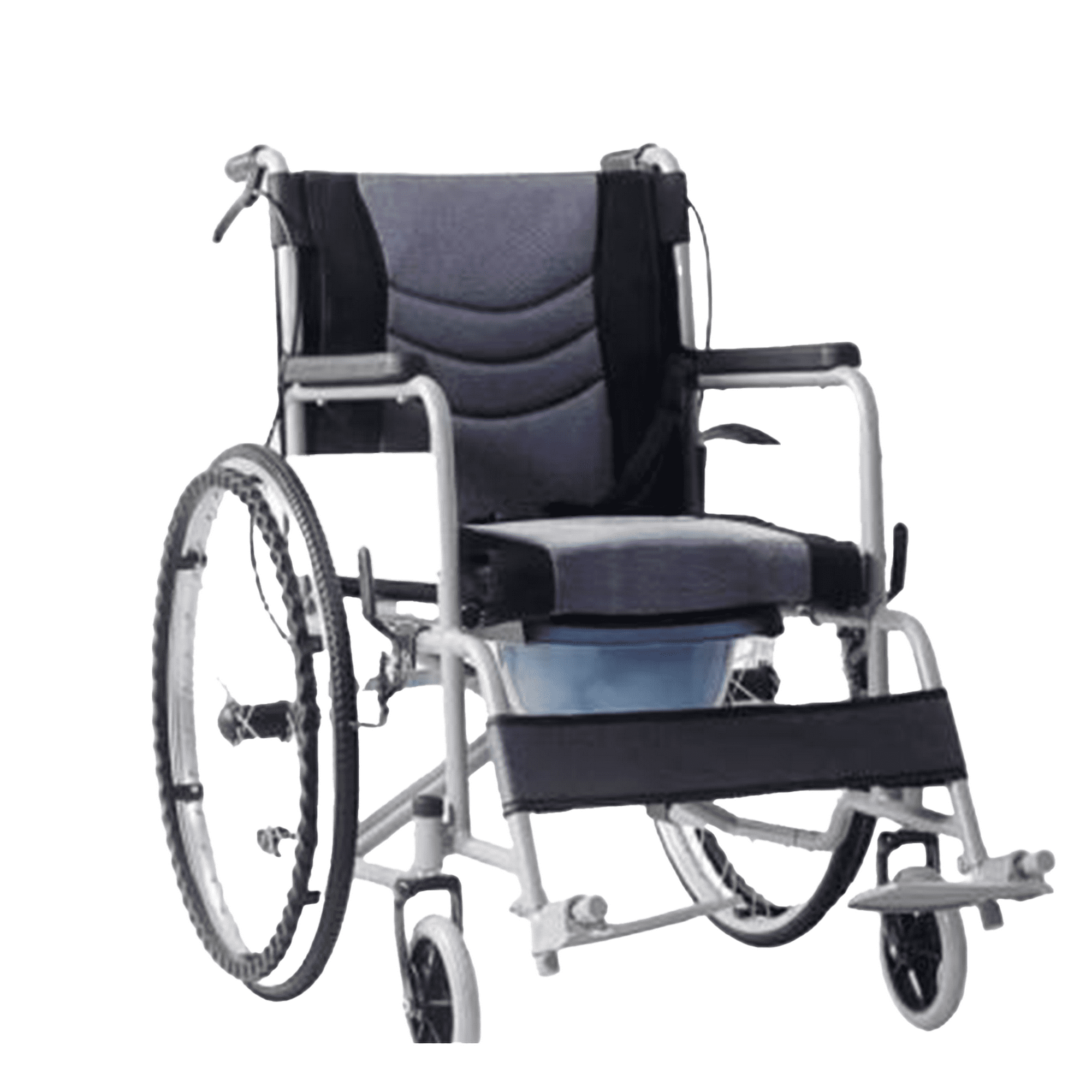 Andafacil® silla de ruedas con comodo asiento de baño | plegable, portátil y ergonómica