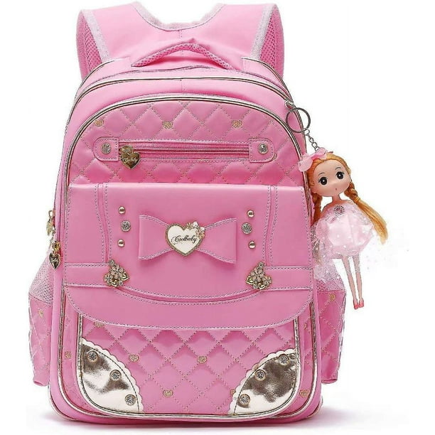 Mochila para niñas, mochilas impermeables para niños, mochila escolar,  mochilas para niños pequeños, linda mochila de viaje (pequeña, A-rosa)