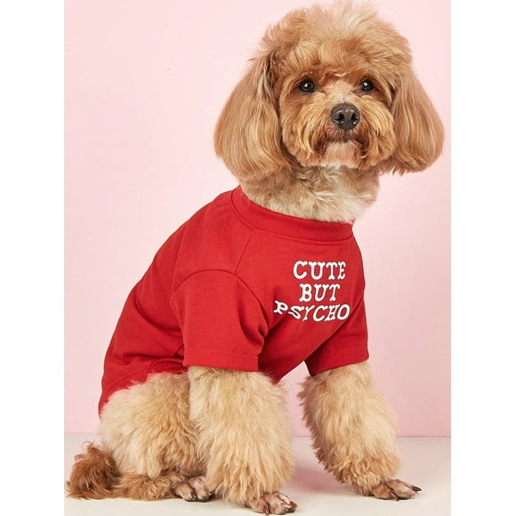 1pc lightweight pet printed letter round neck tshirt suitable for small dogs and cats springsummerautumn note this product runs small please co
