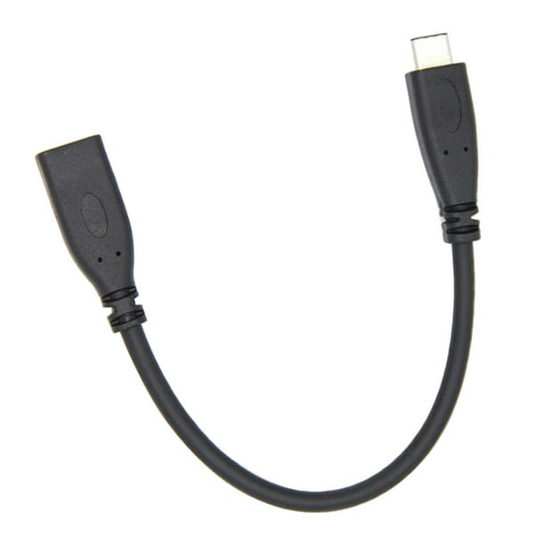 Cable de Carga y Sincronización USB-A a USB-C de 50cm - Cable USB de 10Gbps  - Cable de Datos USB-A a USB Tipo C - M/M - Negro