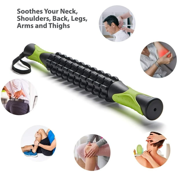 Comprar Rodillo muscular para atletas, herramientas de masaje corporal,  alivio del dolor, recuperación de espalda