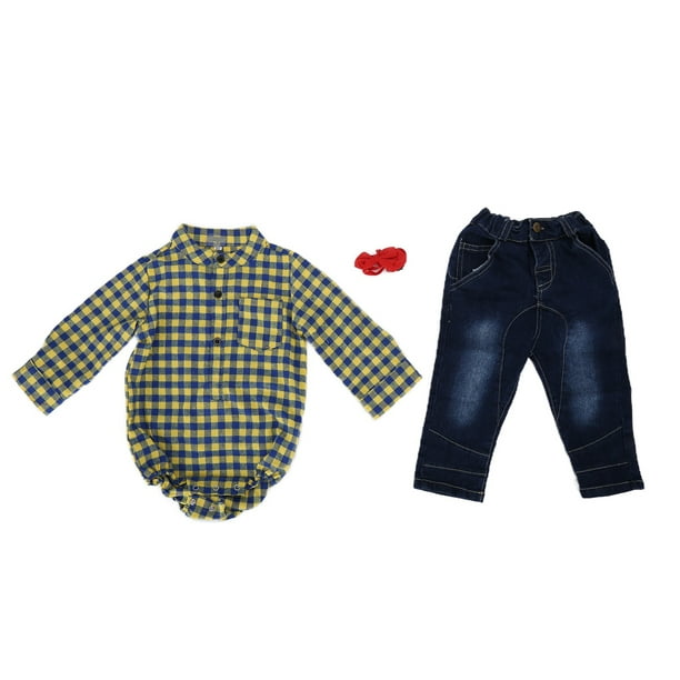 IBOBOOM - Conjunto de camisa de vestir para bebés y niños, conjunto de ropa  para recién nacidos, 0-3 meses, Azul, 0-3 meses : : Ropa,  Zapatos y Accesorios