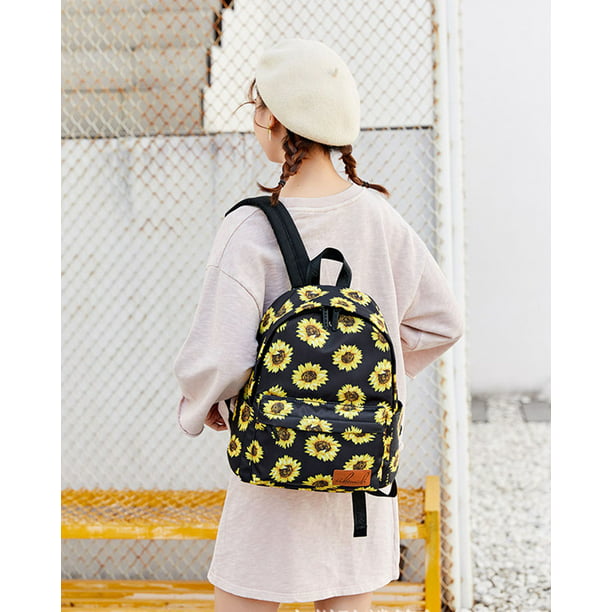 Mini bolso de mochila con estampado para mujer, linda mochila de