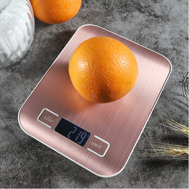 Báscula de alimentos, báscula de cocina digital gramos de peso y oz para  cocinar para hornear