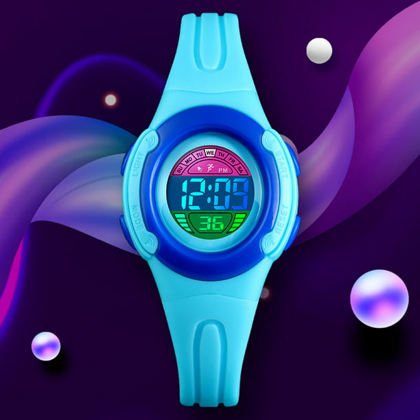 Redondo Pantalla grande LED Digital Touch Control Reloj electrónico a  prueba de agua para hombres Reloj para mujeres Estudiante Relojes de  silicona para ocio Deportes Fiestas de ANGGREK Otros