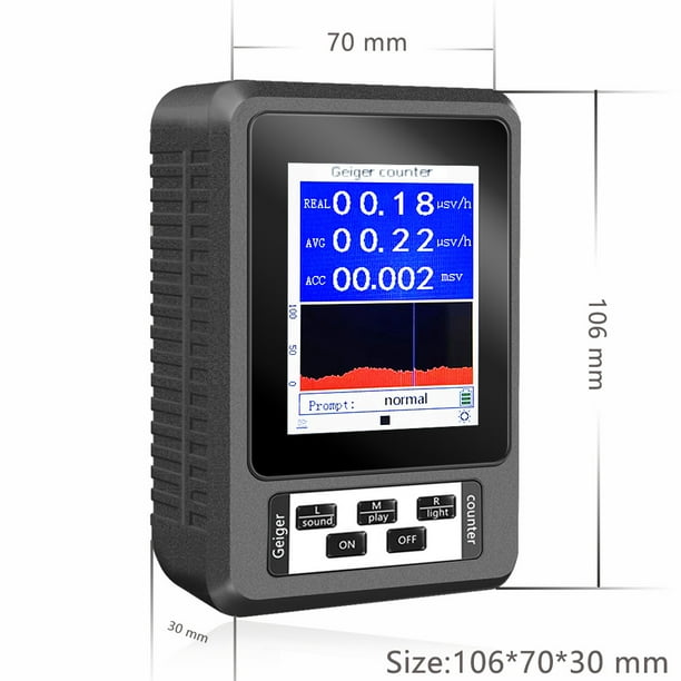 Contador Geiger Detector de radiación Nuclear medidor portátil de radiación  Beta Gamma X Ray