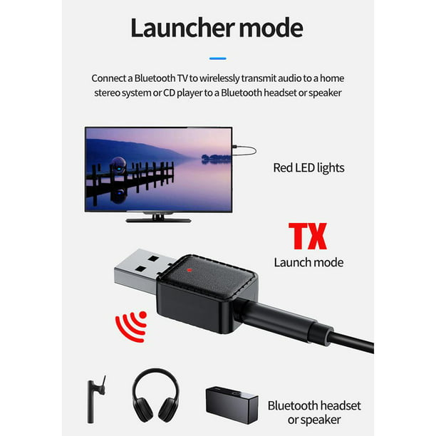 Adaptador USB Bluetooth 4.0 para PC, Receptor de Bluetooth para Ordenador,  Soledad Adaptador de audio