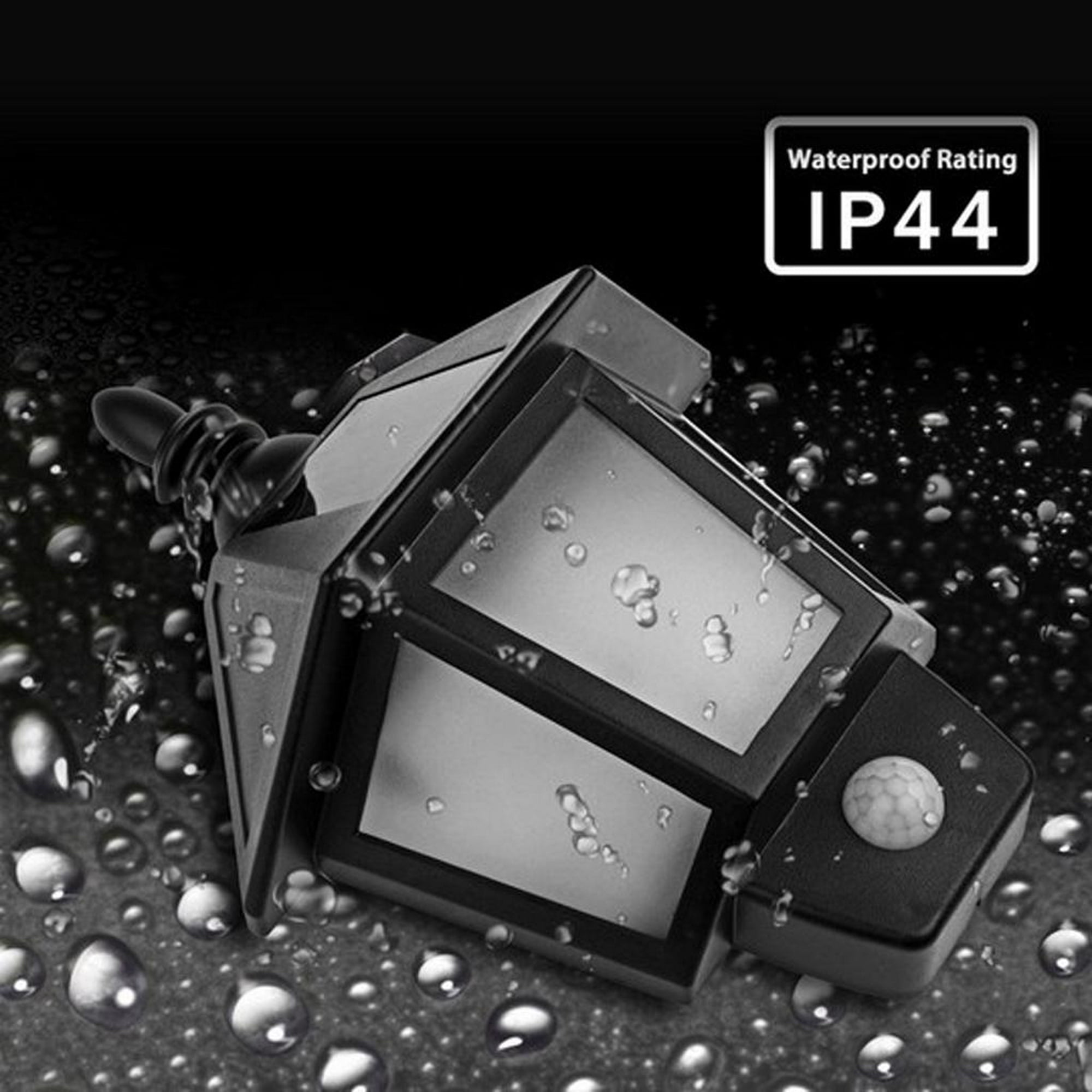 Portalámparas E27 de pared o techo - Waterproof IP44 Negro