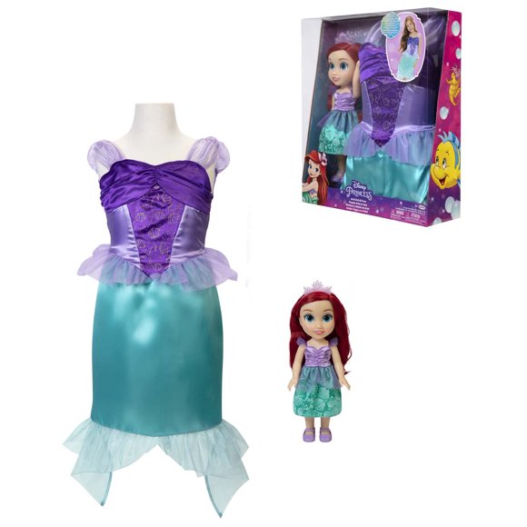 disney muñeca ariel toddler con vestido para niñas talla de 4 a 6 años disney princess disney ariel muñeca con vestido