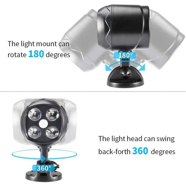 Luz de pared exterior LED de 18W con sensor de movimiento Luz de pared  exterior impermeable moderna 3000K Lámpara de aplique LED blanca cálida  IP65 a prueba de agua 1260lm Ormromra WLJ-3722