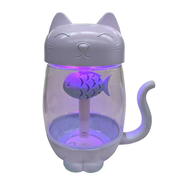 Lámpara de gato gatito, luz nocturna recargable por USB, luz nocturna de  gato li