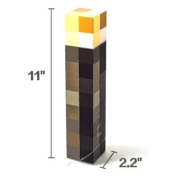 Lámpara Led de 4 Colores, Antorcha Tipo Minecraft