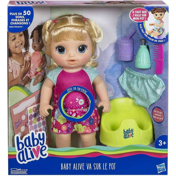 Poderoso Chapoteo Ejercicio Bebé va al Baño Hasbro Baby Alive Rubia | Walmart