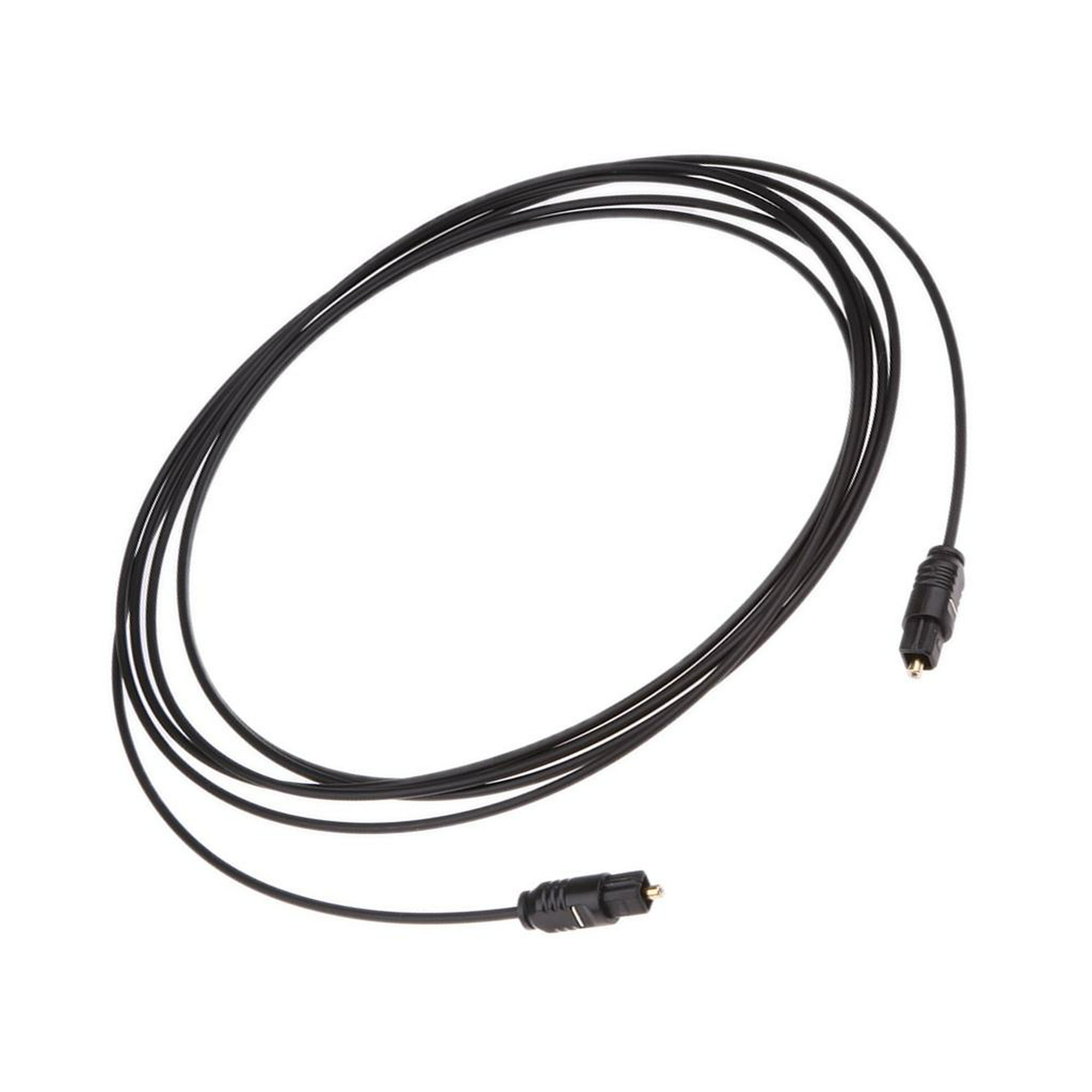 Toslink MD - Cable de fibra óptica óptica y audio digital HD (3 pies)