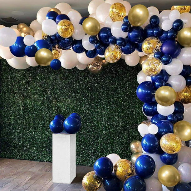 Decoraciones de fiesta de cumpleaños número 60 para mujer, globos de  confeti dorado dorado y verde azulado para decoración de cumpleaños 60,  pancarta
