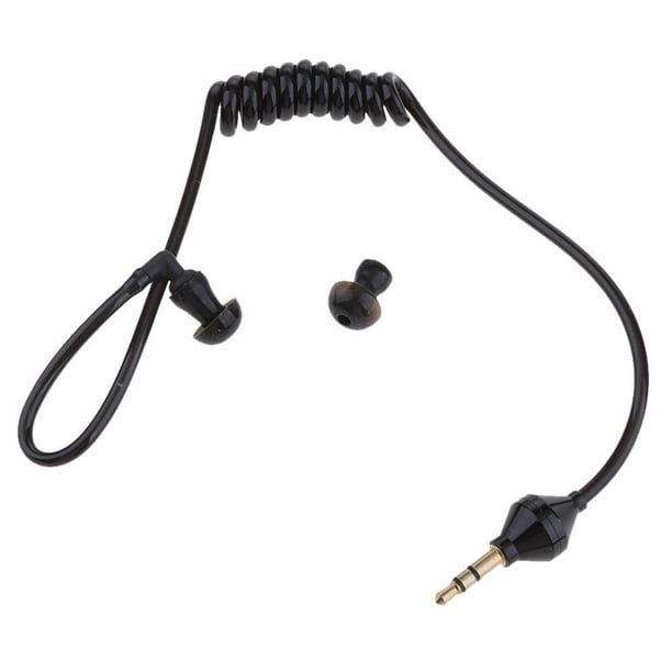 Auricular estéreo a mono con micrófono y control, auriculares con cable de  una oreja con gancho sobre la oreja y estuche para teléfonos celulares