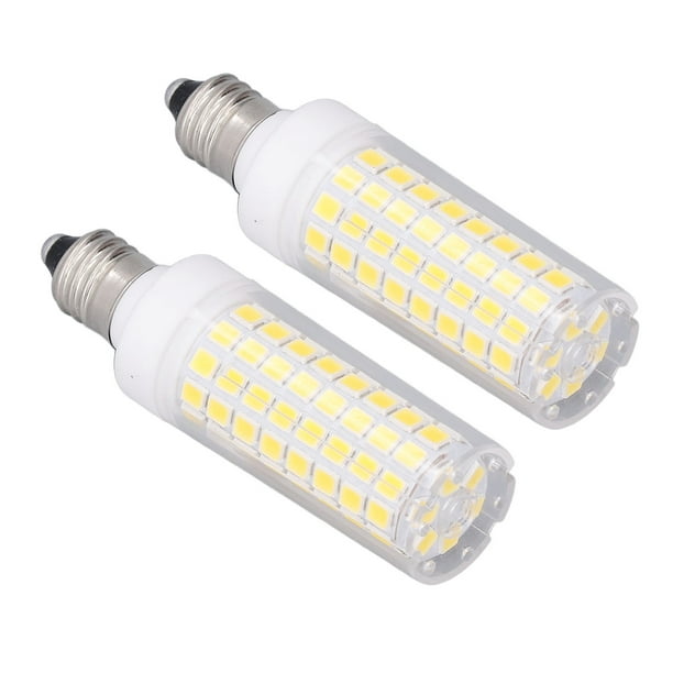  DJDK Bombilla LED, bombilla E17, lámpara LED de maíz de 1000  lm, 102 LED, bombilla regulable para lámpara de techo de pared (110 V,  blanco frío) : Herramientas y Mejoras del Hogar