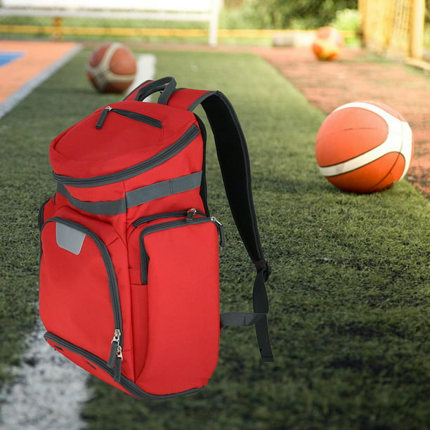 WOLT | Mochila de baloncesto grande con soporte de pelota separado y  compartimento para zapatos, ideal para baloncesto, fútbol, voleibol,  natación