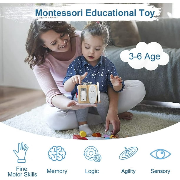 8 En 1 Juguetes Montessori Bebe De Madera Juegos Educativos