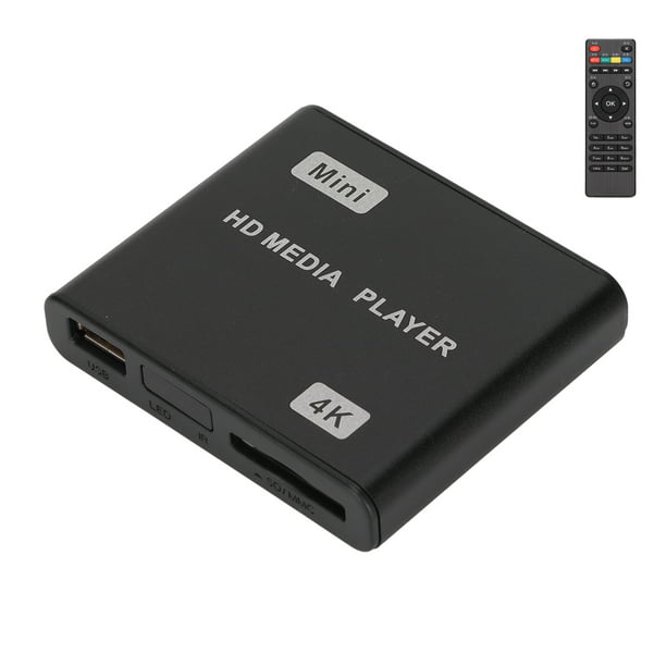 P Streaming Media Player, Reproductor multimedia 4K HD Mini reproductor  multimedia Reproductor de vídeo Full HD El mejor de su clase