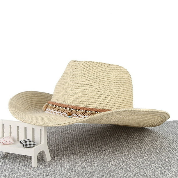 Sombrero de Del Sombrero Paja Occidental s Mujeres - Beige Salvador Sombrero  de paja para el sol