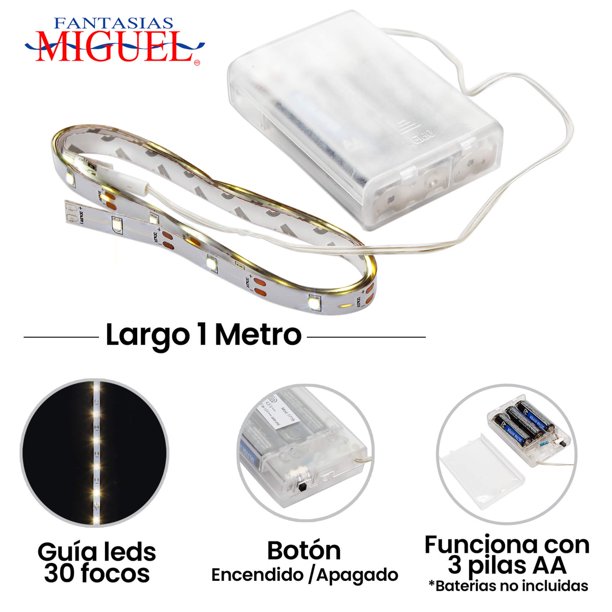 Guia De Luces Led Pilas