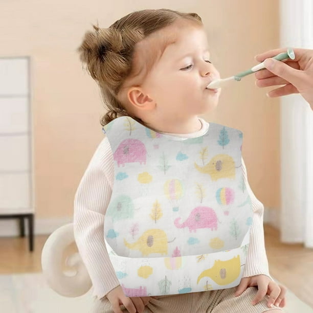 Baberos para bebés - Paquete de 50 baberos desechables para niños