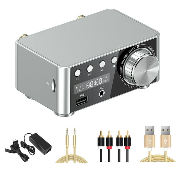 Sound Machine AK170 Mini amplificador de potencia de audio Amplificador de  sonido portátil Amplificador de altavoz para automóvil y hogar Meterk Sound