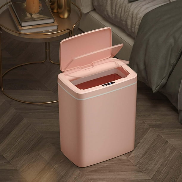 Cubo de basura inteligente para el hogar, bote de basura rojo con tapa,  desodorante para baño, dormitorio, sala de estar, bote de basura agrietado  – Los mejores productos en la tienda online