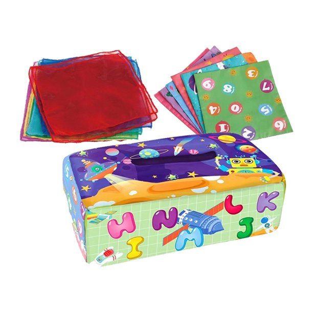 1 Set Juguete De Tejido Para Bebés De 0 A 1 Año, Libro De Tela Educativo  Temprano Con Rompecabezas, Caja De Pañuelos, Ejercicios Con Dedos Y Juguete  De Sonajero, Mode de Mujer