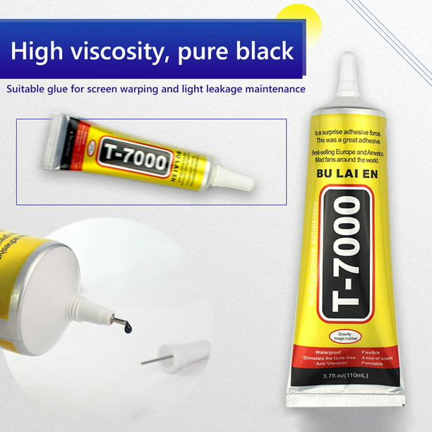 T7000 110ml Pegamento Adhesivo Negro Touch Celular Multiuso
