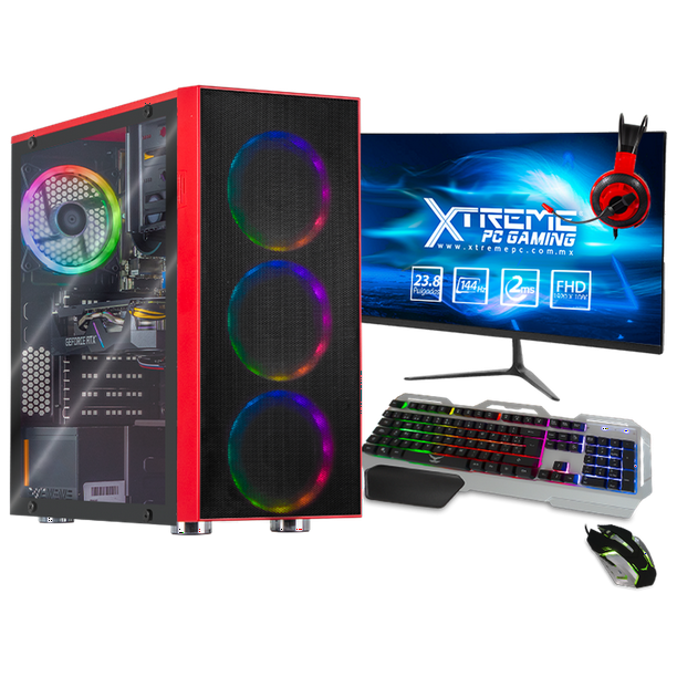 corte largo difícil Elaborar Xtreme PC Gamer Geforce RTX 2060 Ryzen 5 5500 16GB SSD 500GB Monitor 23.8  144Hz WIFI Red Xtreme PC Gaming XTBRR516GB2060MR | Walmart en línea
