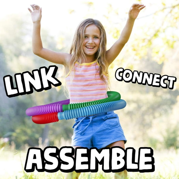 Juguetes sensoriales de tubos, juguetes para niños pequeños con habilidades  motoras finas, juguetes para niños sensoriales y juguetes de aprendizaje  Ormromra LRWJ287-1