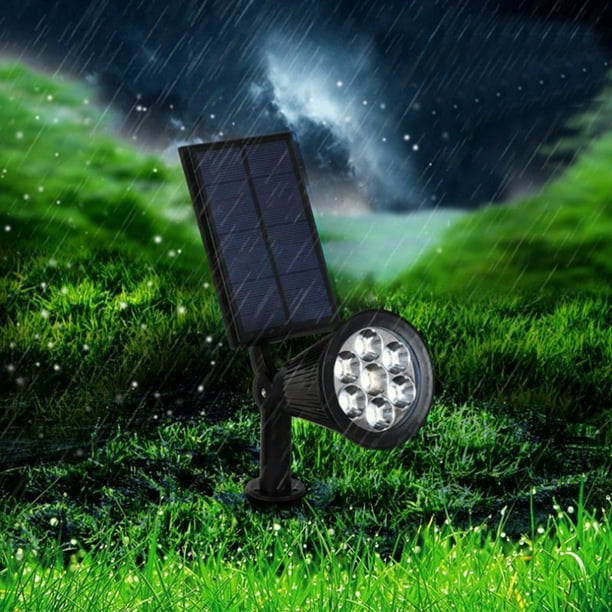2 Bombillas Solares Recargable LED Focos Con Panel De Solar Luz Para  Exteriores 