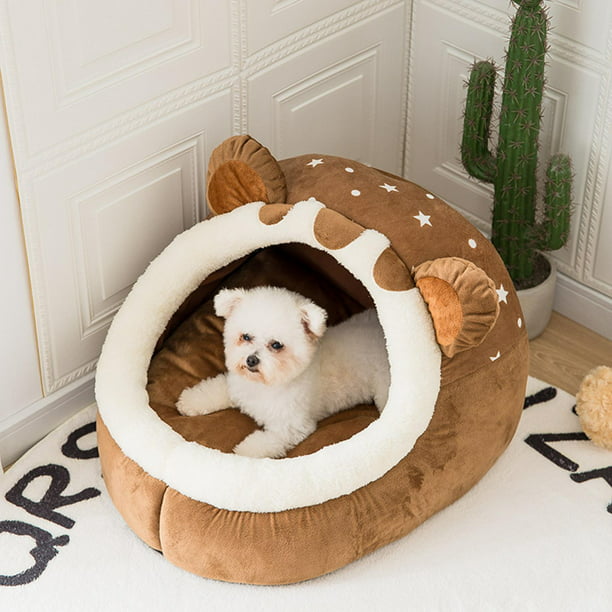 Bonita cama para perros, cálida cama para mascotas, cama para , , casa suave, camas para mascotas de Yinane Perrera de cama de nido lavable | en línea