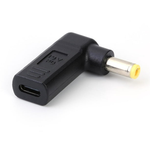 Enchufe de alimentación USB C PD hembra tipo C macho a 12V para coche,  Cable de