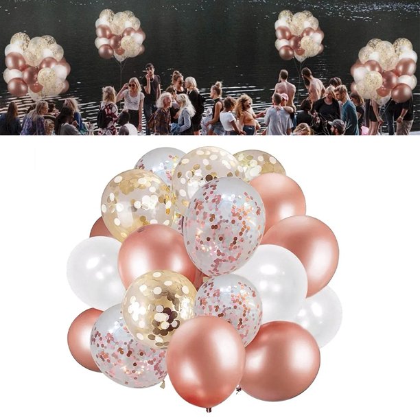 Paquete de 6 globos LED de color blanco cálido con baterías, globos de  fiesta, globos transparentes de 20 pulgadas, globos transparentes para  helio o aire, globos de boda -  México