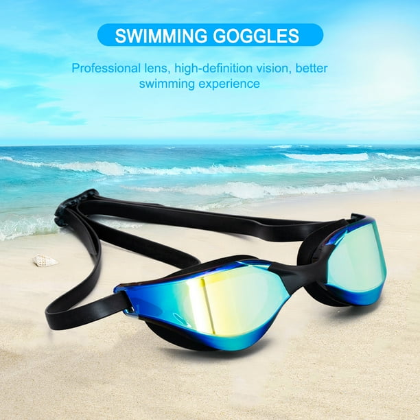 Gafas de natación para hombre y mujer, gafas de natación, gafas de natación  para adultos, protección UV, antideslumbrante, resistentes al agua, sin