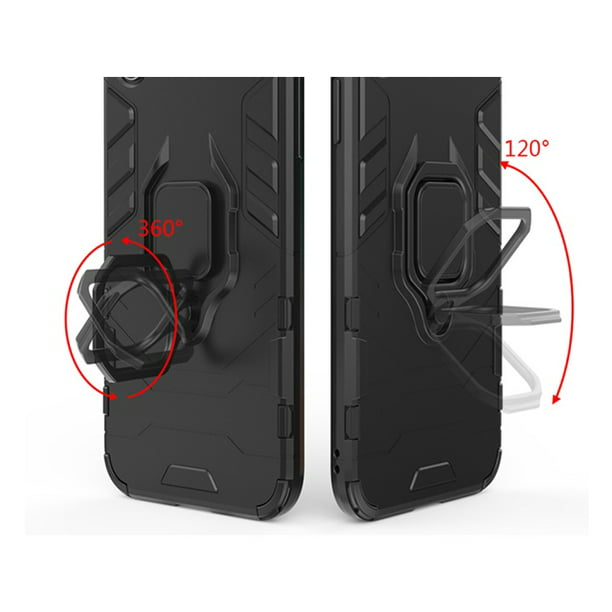  ZHANGJUN - Funda para Huawei P30 Lite a prueba de golpes PC +  funda protectora de TPU con ranuras para tarjetas, cartera y marco de fotos  y cordón (negro), Negro), ZHANGJUN 
