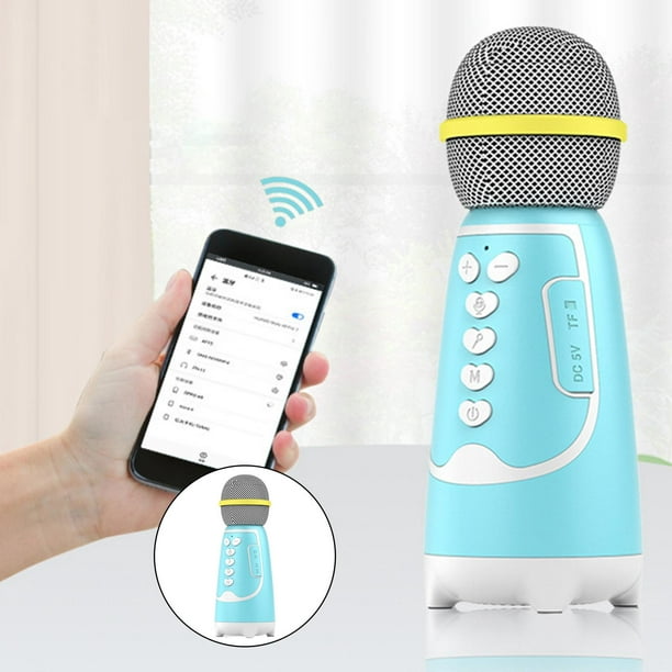 Micrófono inalámbrico Bluetooth profesional de de mano para Rosado Sunnimix  Micrófono inalámbrico