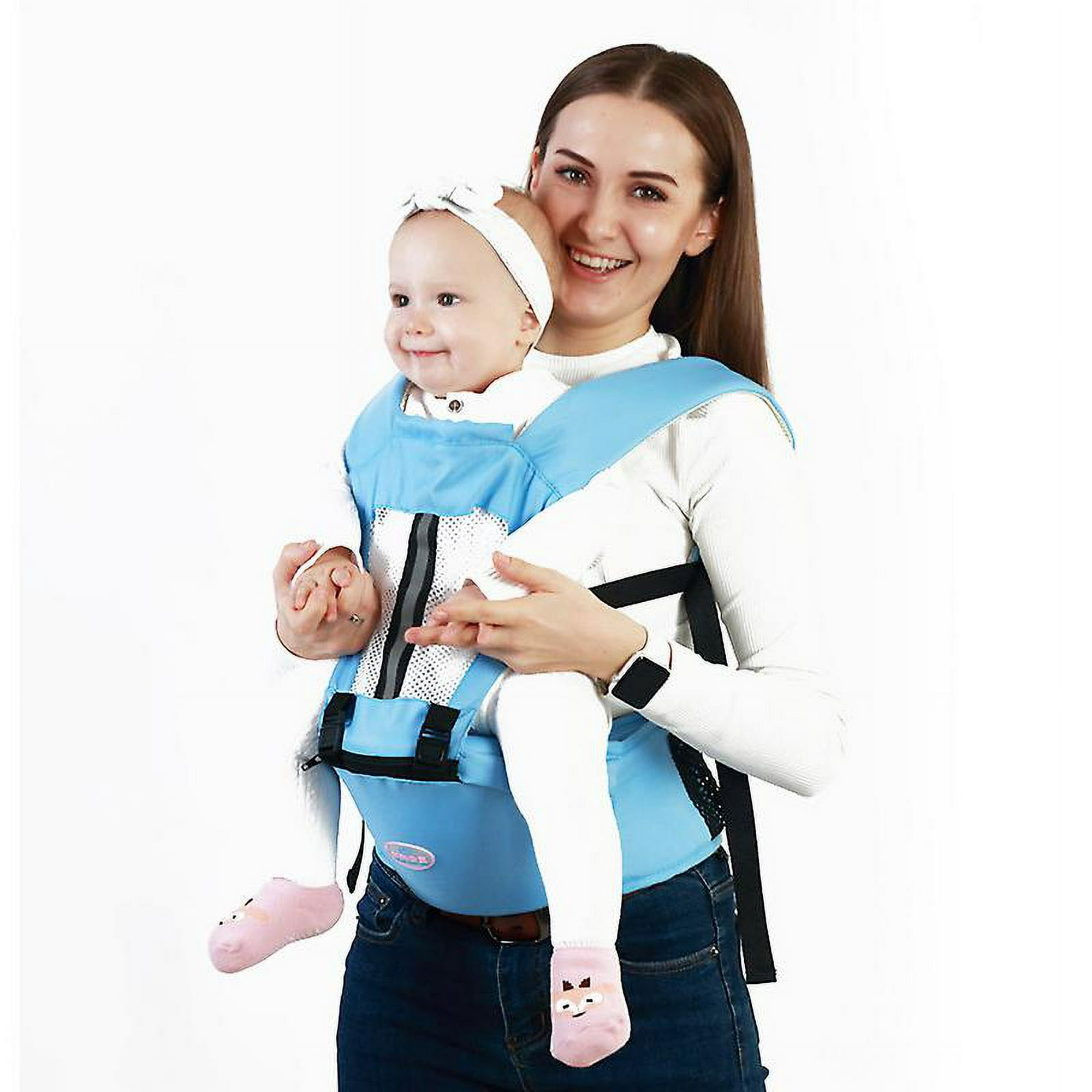 Comprar Portabebés para recién nacido, canguro, portabebés portátil para  bebé, asiento de cadera ajustable suave y transpirable de 0 a 36 meses