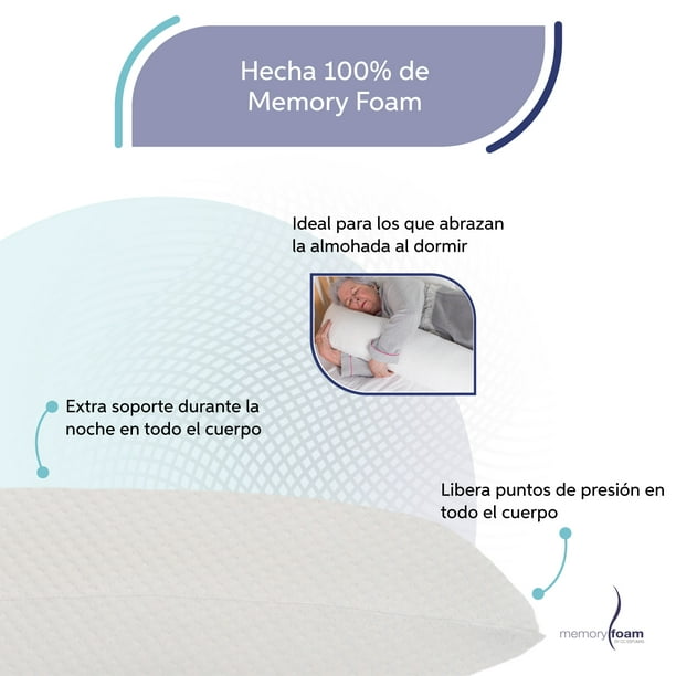 Almohada Body Pillow (150 Cm) De Memory Foam Almohada Para Dormir
