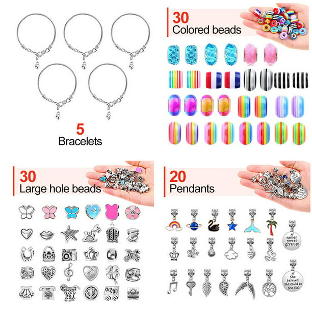 Kit para hacer pulseras kit de cuentas para hacer joyas bricolaje para  manualidades ANGGREK QB2342